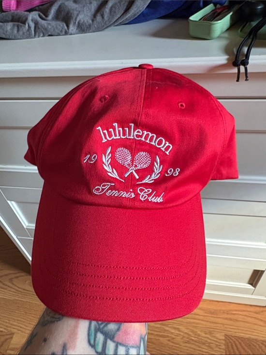 lululemon athletica Accessories - lululemon athletica Red Tennis Club Cap with White Embroidery